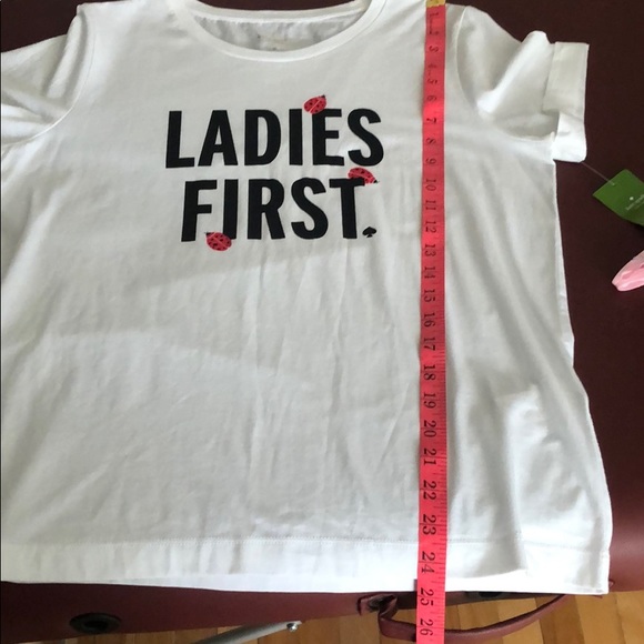 NWT Kate Spade Ladies First Tee - Picture 3 of 3